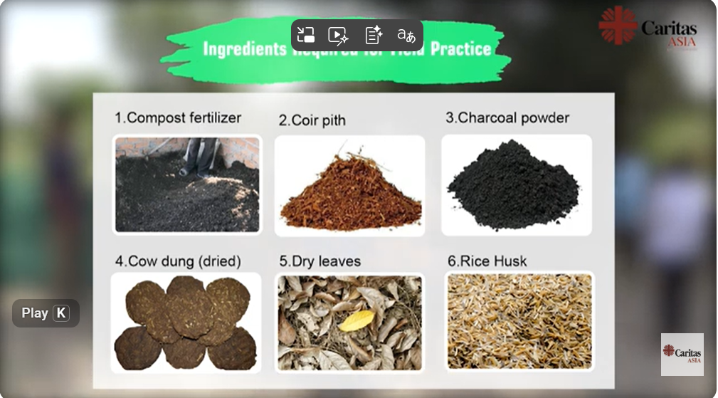 The demo video was taken in Kampong Thom, Cambodia during the Asia Regional Workshop on Integral Ecology, 2-5 May 2023. Nutrition Gardening